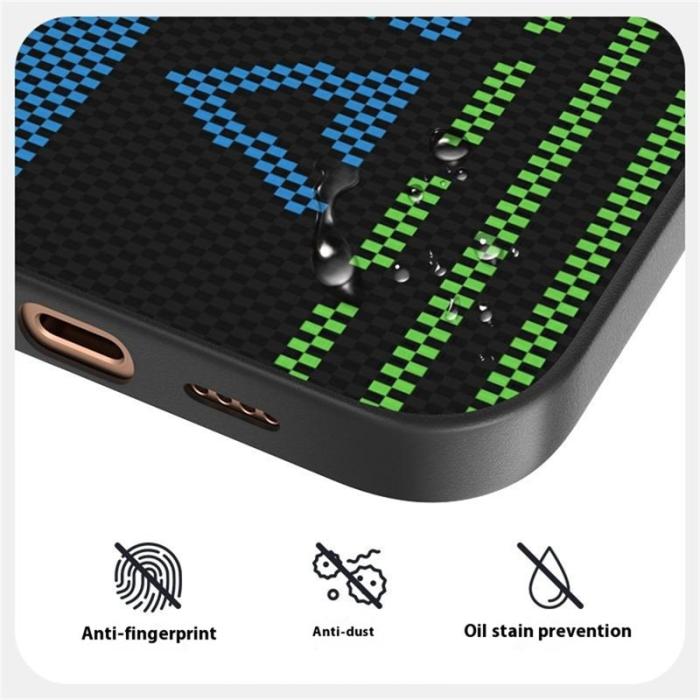 ABEEL - ABEEL Mobilskal till iPhone 16 Pro MagSafe PC TPU Läder Svart