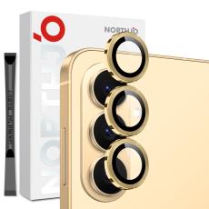 NORTHJO - NORTHJO Sk&auml;rmskydd f&ouml;r Samsung Galaxy S26 H&auml;rdat glas Kamera Skydd - Guld