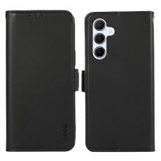 ABEEL - ABEEL Samsung Galaxy S23 FE Pl&aring;nboksfodral RFID-Skydd Konstl&auml;der Svart