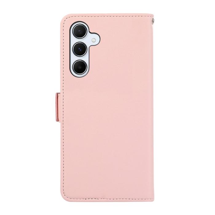 ABEEL - ABEEL Samsung Galaxy S23 FE Plånboksfodral RFID-Skydd Konstläder Rosa