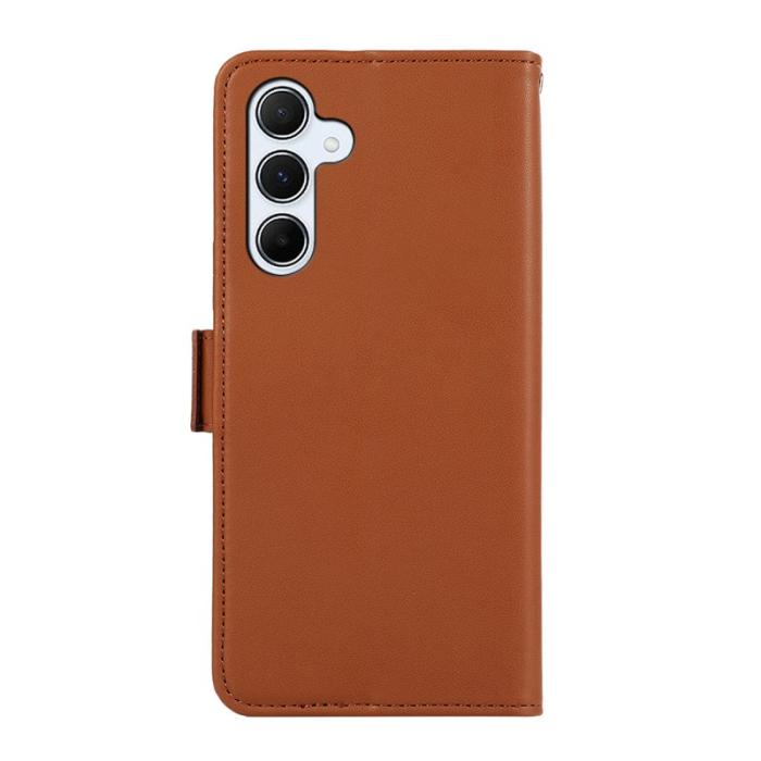 ABEEL - ABEEL Samsung Galaxy S23 FE Plånboksfodral RFID-Skydd Konstläder Ställ - Brun