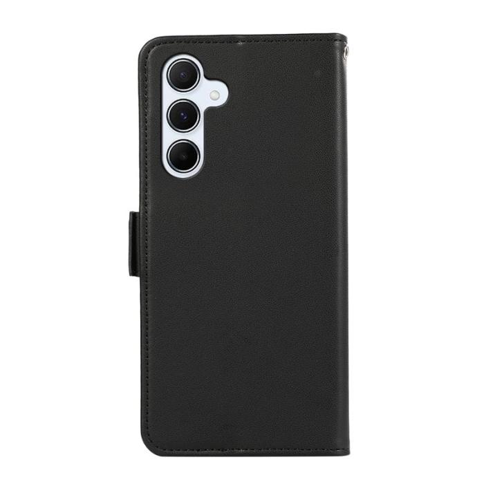 ABEEL - ABEEL Samsung Galaxy S23 FE Plånboksfodral RFID-Skydd Konstläder Svart