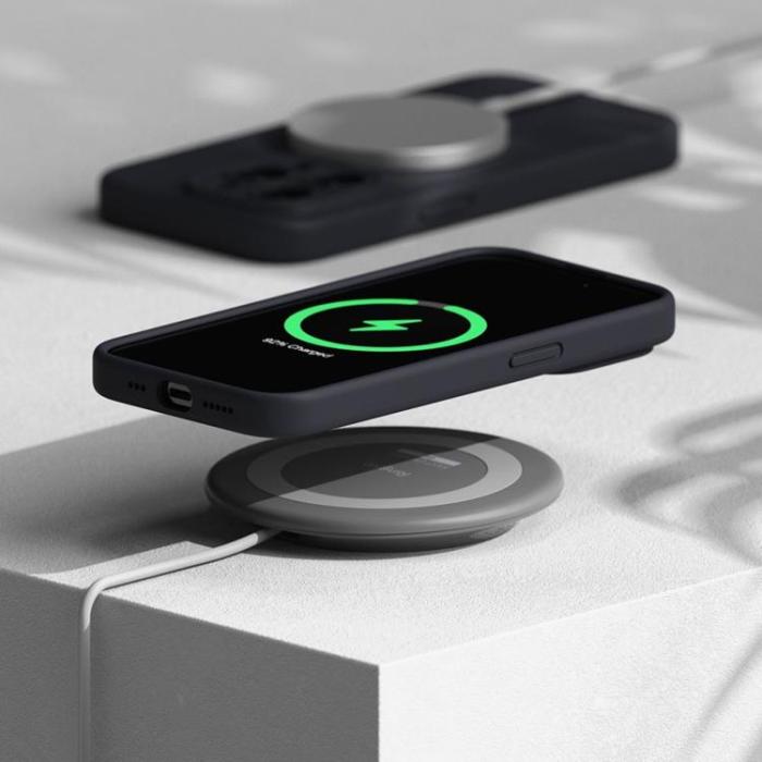 Ringke - Ringke iPhone 15 Pro Mobilskal Magsafe Silikon - Marinblå