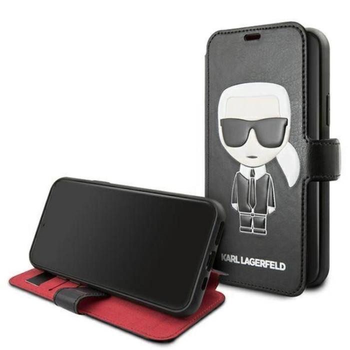 UTGATT1 - Karl Lagerfeld iPhone 11 Pro Max Plånboksfodral Full Body - Svart