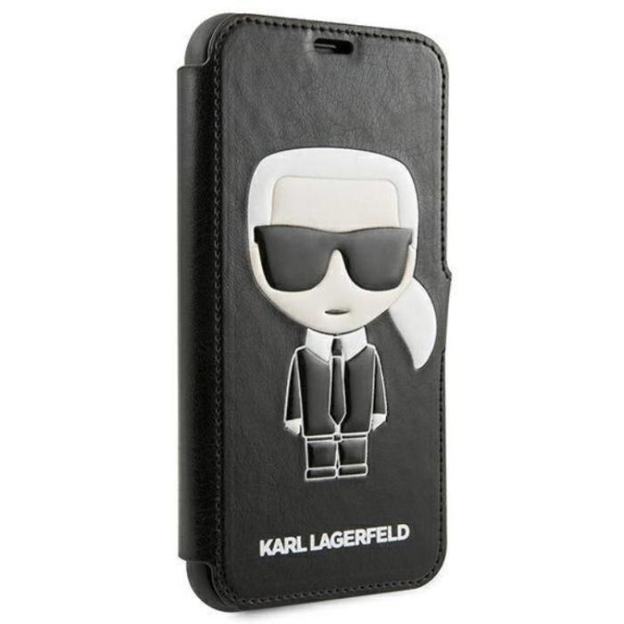 UTGATT1 - Karl Lagerfeld iPhone 11 Pro Max Plånboksfodral Full Body - Svart