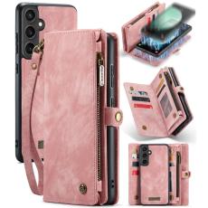 Caseme - CASEME 008 Pl&aring;nboksfodral f&ouml;r Samsung Galaxy S23 FE Konstl&auml;der - Rosa