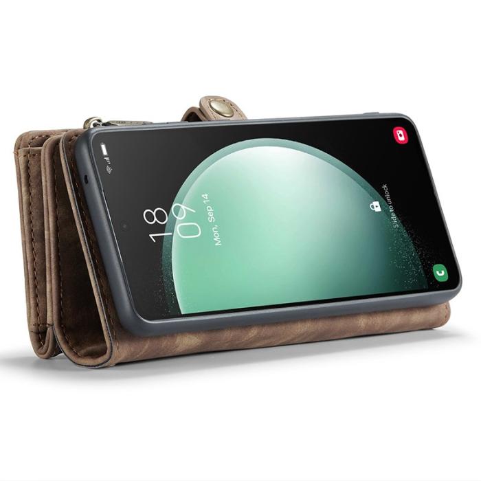 Caseme - CASEME 008 Plånboksfodral för Samsung Galaxy S23 FE Konstläder - Brun