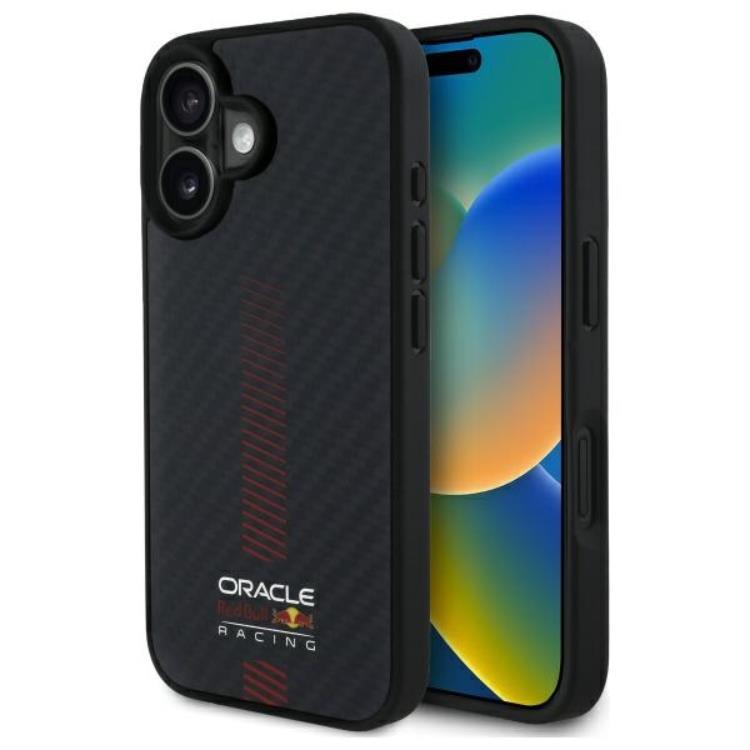 Red Bull Mobilskal till iPhone 16 Plus MagSafe Carbon Fiber Power Bar | 2353 | AlltMobil