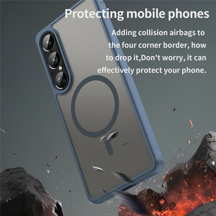 A-One Brand - Sony Xperia 1 VII Mobilskal MagSafe MagSafe Shockproof - Blå