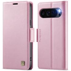AUTSPACE - AUTSPACE Google Pixel 9 Pro Fodral KonstL&auml;der - Rosa