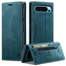 AUTSPACE - AUTSPACE Google Pixel 9 Pro Wallet Fodral KonstL&auml;der - Bl&aring;