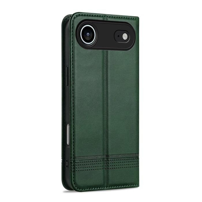 AZNS - AZNS iPhone Air Plånboksfodral Konstläder - Grön