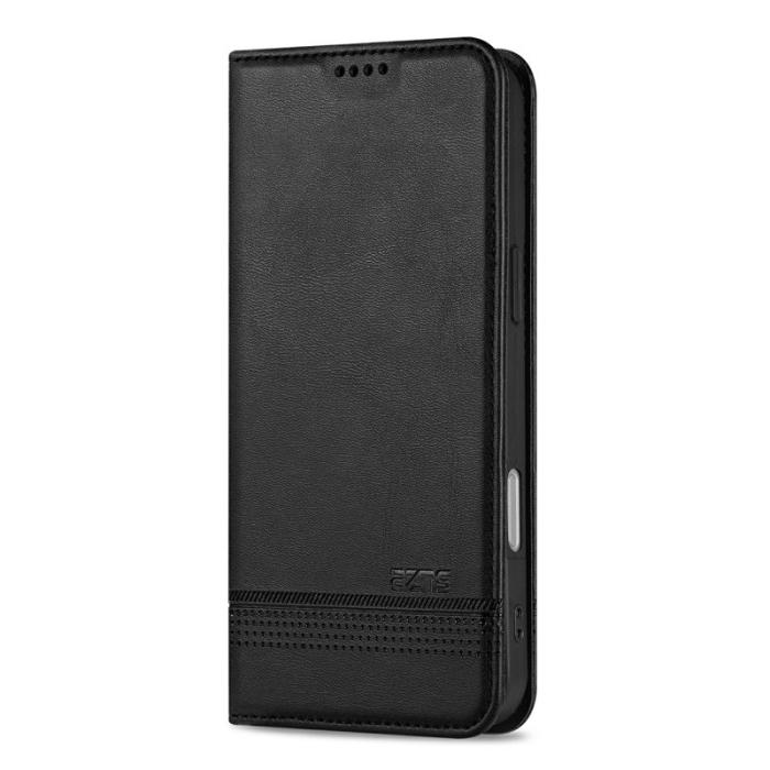 AZNS - AZNS iPhone Air Plånboksfodral Konstläder - Svart