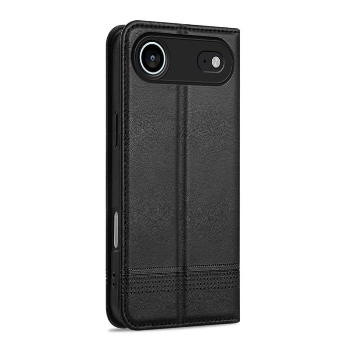 AZNS - AZNS iPhone Air Plånboksfodral Konstläder - Svart