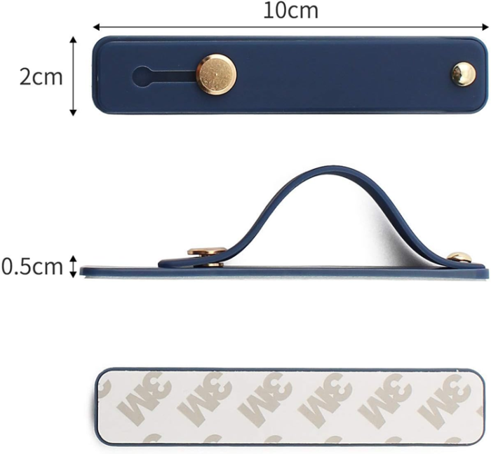 Boom of Sweden - BOOM Silikon Finger Mobilgrip Strap - Mörkblå