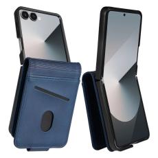 AZNS - AZNS Samsung Galaxy Z Flip7 Fodral Card Holder KonstL&auml;der - Bl&aring;