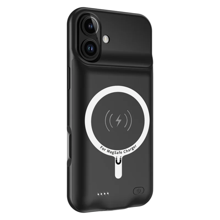 A-One Brand - iPhone 16 Batteriskal Magsafe 7000mAh A19 - Svart