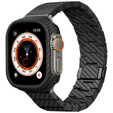 PITAKA - Pitaka Apple Watch (40/44/45/46/49) Armband Carbon Fiber - Svart