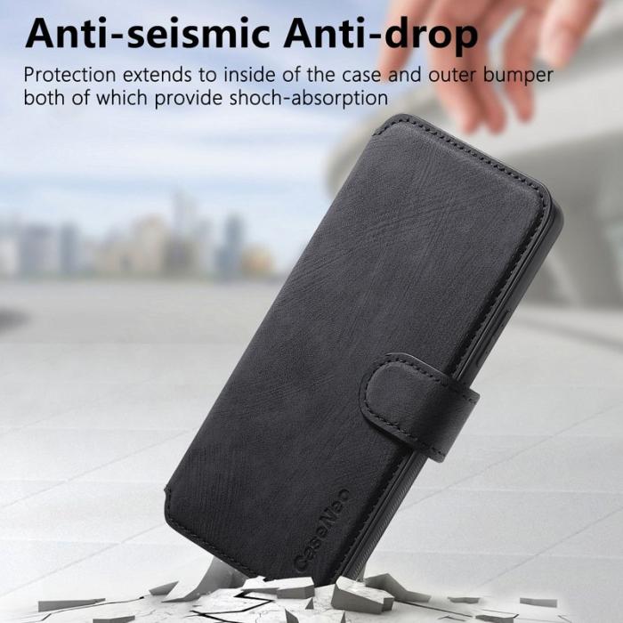 CASENEO - CASENEO Samsung Galaxy A53 5G Plånboksfodral Konstläder - Svart
