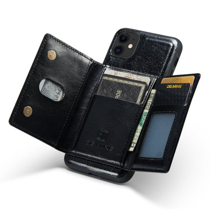 DG.MING - DG.MING M3 Mobilskal för iPhone 11 6.1 tum Svart 2-i-1 Fodral