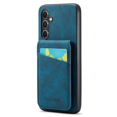 FIERRE SHANN - FIERRE SHANN f&ouml;r Samsung Galaxy A34 5G Fodral Shockproof PU+TPU - Bl&aring;