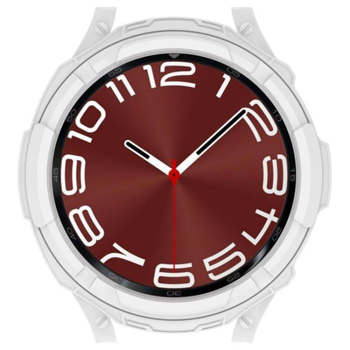 OEM - Galaxy Watch 6 Classic (47mm) Skal TPU med Bezel Ring - Vit