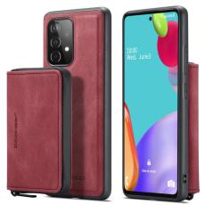 JEEHOOD - JEEHOOD Detachable Zipper Wallet Mobilskal f&ouml;r Samsung Galaxy A32 5G - R&ouml;d