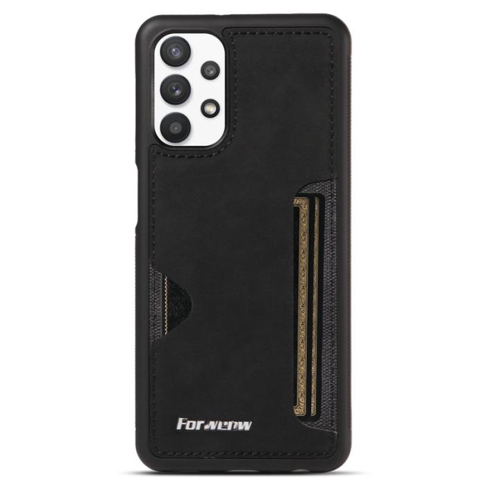 FORWENW - FORWENW F5 Series Samsung Galaxy A53 5G Fodral KonstLäder - Svart