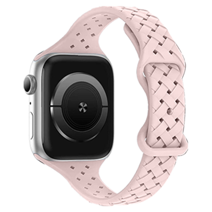 OEM - Apple Watch 7/8/SE/Ultra (38/40/41mm) ArmBand Weave - Rosa