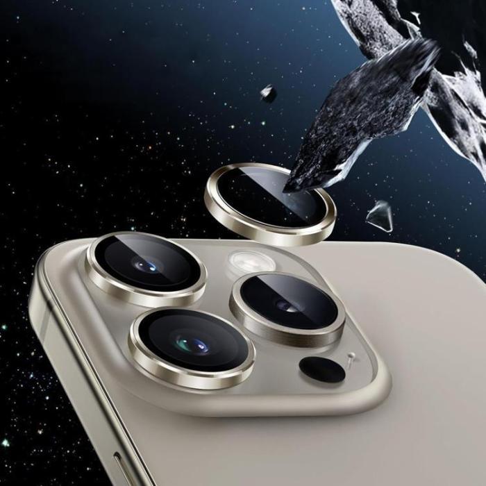 Hofi - HOFI iPhone 16/16 Plus Kameralinsskydd Härdat Glas - Svart