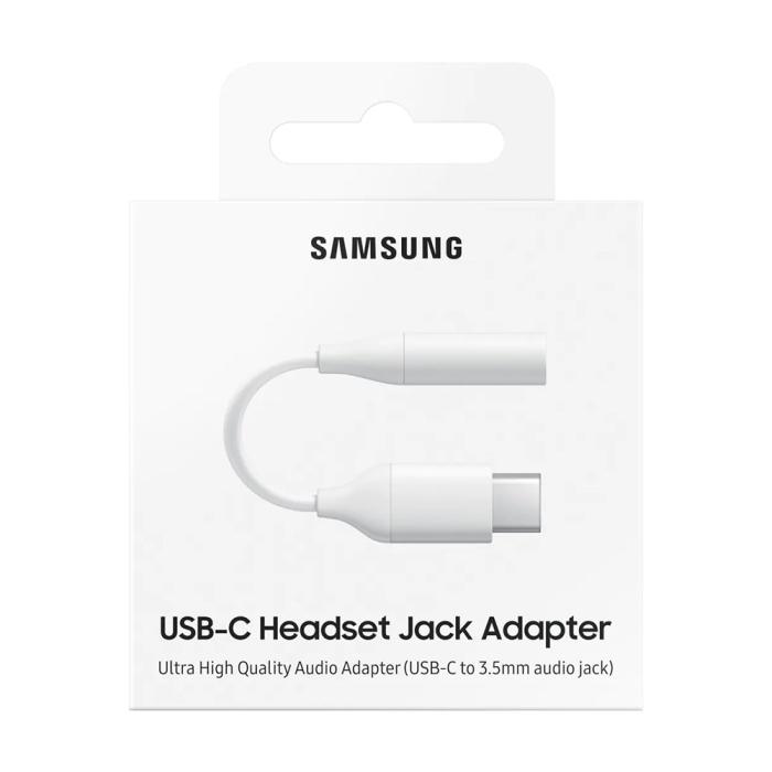 Samsung - Samsung 3.5 mm mini jack to USB-C Hörlursadapter - Vit