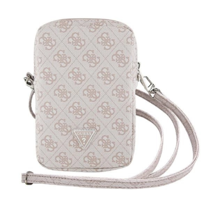 Guess - Guess Mobilväska Zip 4G Triangle - Rosa