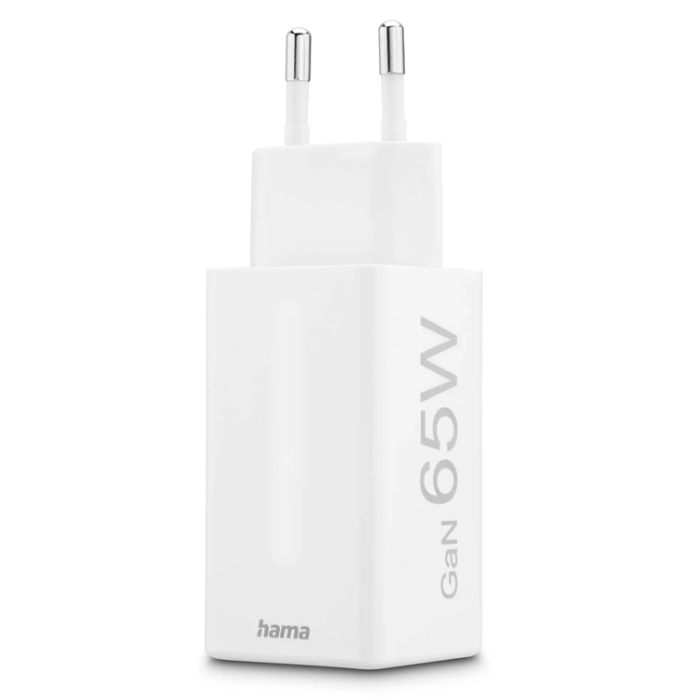 Hama - Hama Snabbladdare 65W 2xUSB-C 1xUSB-A GaN - Vit