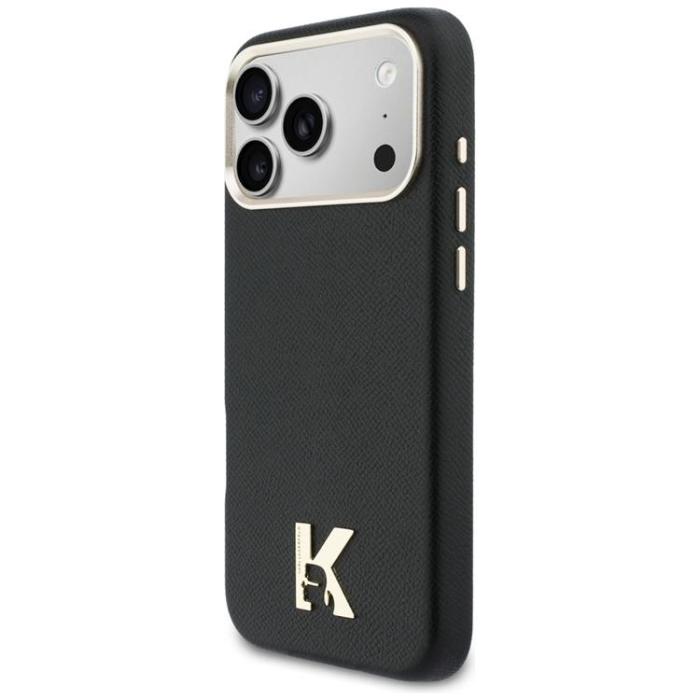 KARL LAGERFELD - Karl Lagerfeld Mobilskal för iPhone 17 Pro Max MagSafe Karl Head Logo - Svart