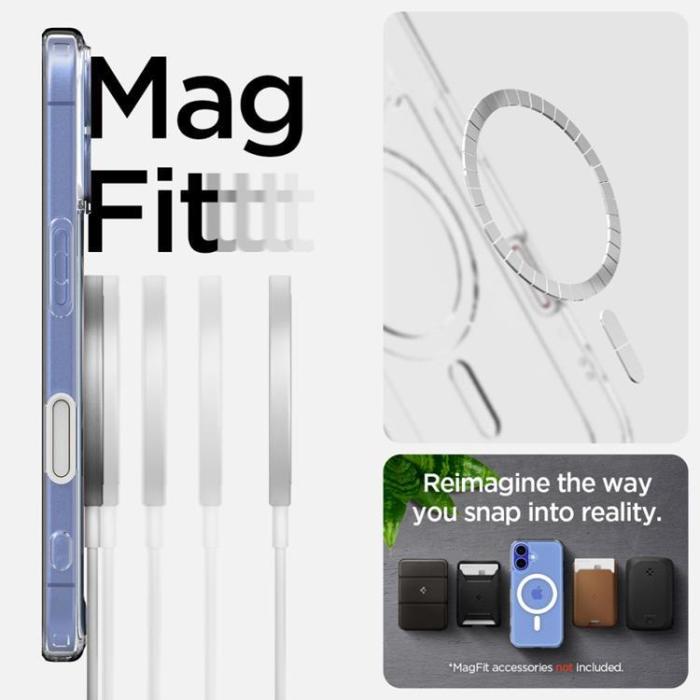 Spigen - Spigen iPhone 16 Mobilskal Magsafe Ultra Hybrid ”T” - Vit
