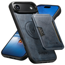 SUTENI - SUTENI iPhone 17 Air Mobilskal MagSafe Cowhide M3 - Blå