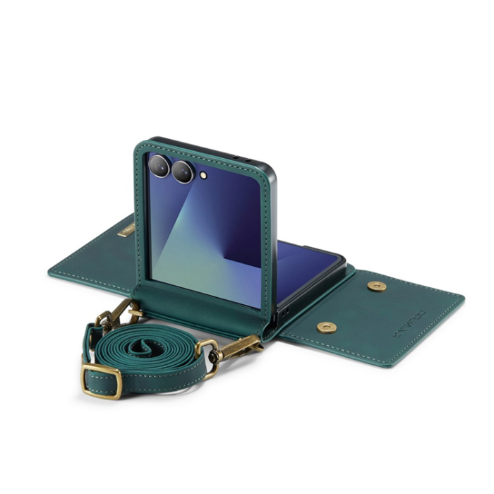 DG.MING - DG.MING Galaxy Z Flip 7 Mobilskal Detachable M2 - Grön