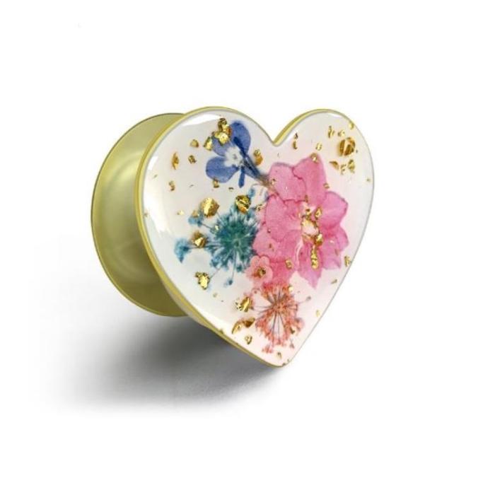 OEM - Heart Popup Hållare - Rosa Flower