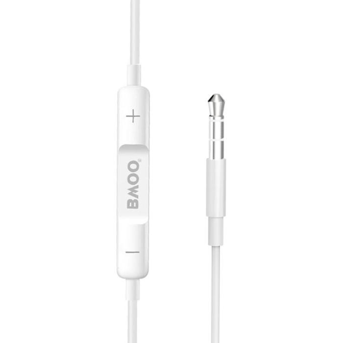 BWOO - BWOO In-Ear Trådbundna Hörlurar Jack 3.5mm Stereo - Vit