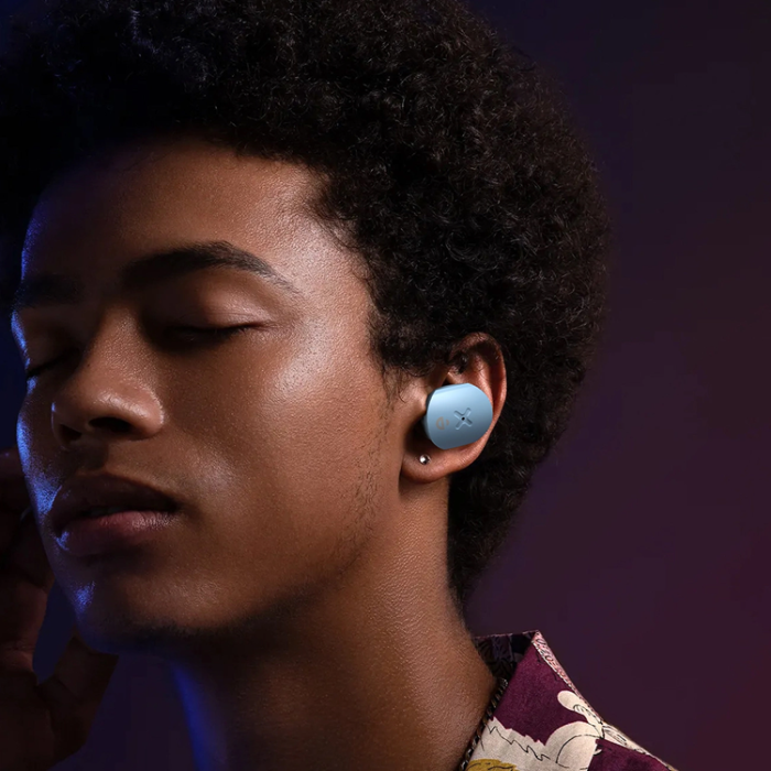 Choetech - Choetech In-ear Trådlösa Hörlurar TWS LightAura VocalSound - Blå