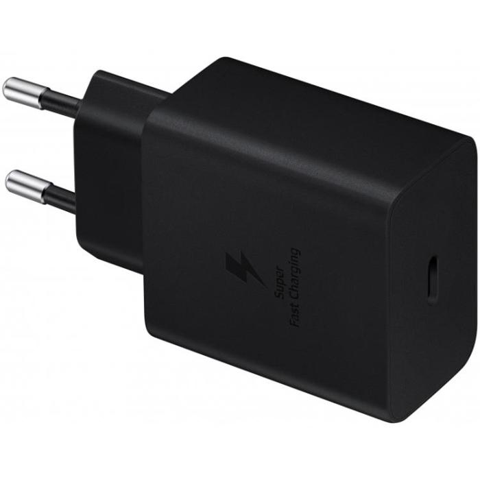 Samsung - Samsung Väggladdare 45W, 4,05A, 1 X USB-C,med USB-C-Kabel - Svart