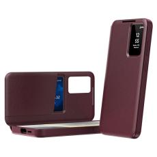 OEM - Samsung Galaxy S26 Ultra Skal L&auml;der Smart View - Vinr&ouml;d