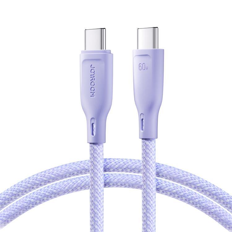 Joyroom USB-C till USB-C kabel 60W 1m Multi-Color - Lila | 3541 | AlltMobil