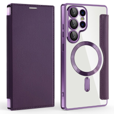 A-One Brand - Galaxy S25 Ultra Plånboksfodral MagSafe RFID Blocking - Lila