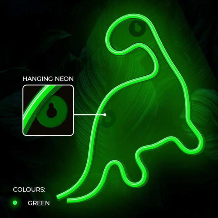 Neolia - Neolia LED Neon Light DINOSAUR NNE01 - Grön