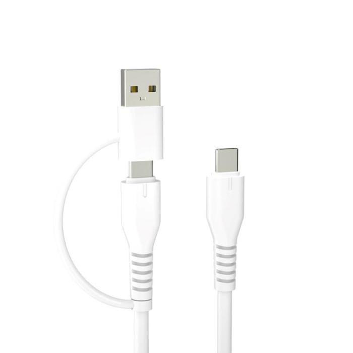 Forever Recycling - Forever 2in1 USB-C till USB-C/USB-A Kabel 3A 1.5m KR2W1-00