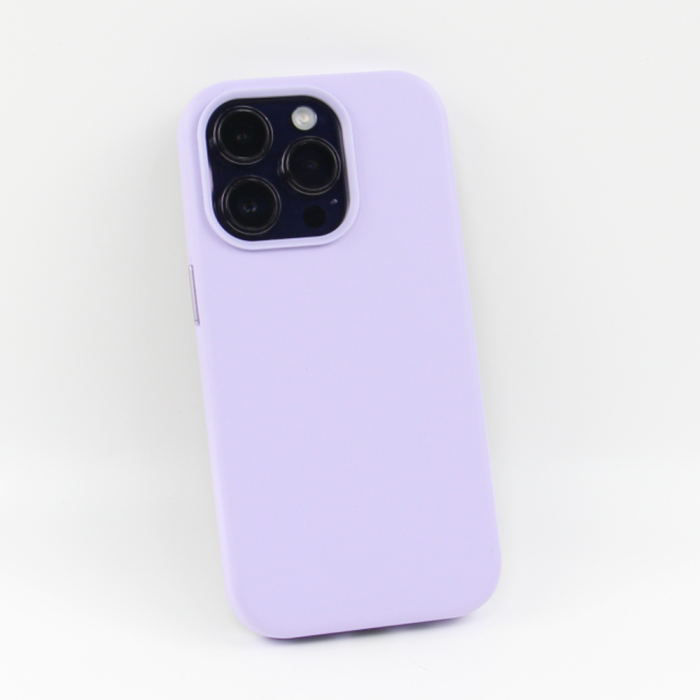 OEM - Läder Skal till iPhone 14 Pro Max, Stöttåligt, Lila