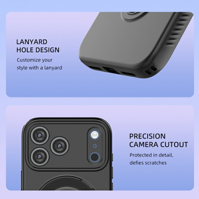 A-One Brand - iPhone 17 Pro Max Mobilskal MagSafe Rotating Kickstand TPU PC