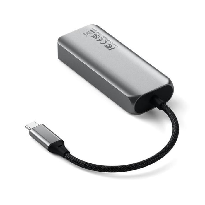 Satechi - Satechi 4-i-1 USB-C-Hubb med 25 gigabit Ethernet - Rymdgrå