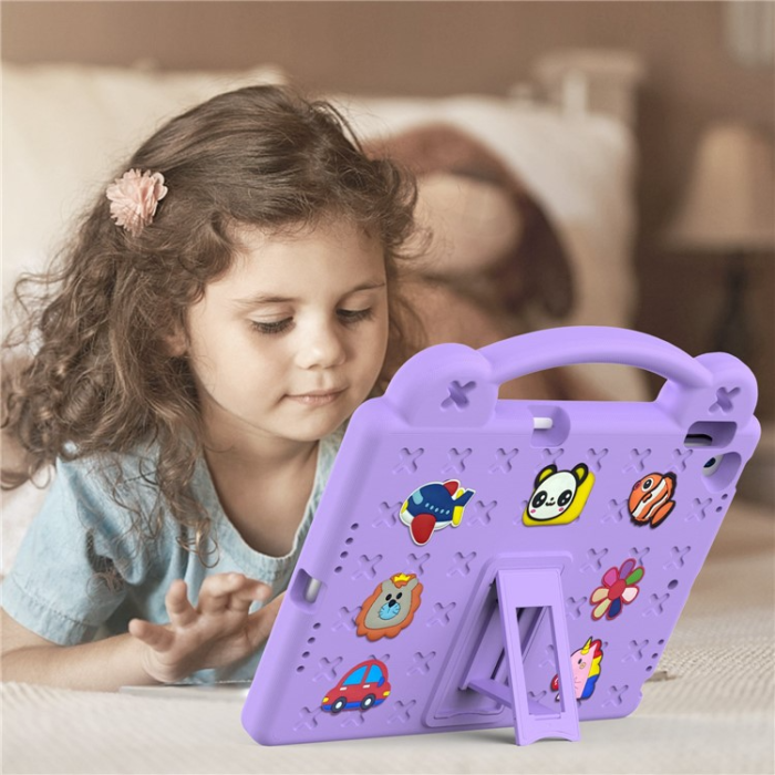 A-One Brand - iPad 10.2 (2021/2019/2020) Skal EVA Kickstand Shockproof - Lila